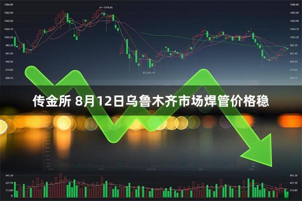 传金所 8月12日乌鲁木齐市场焊管价格稳